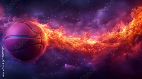 Obraz na płótnie cool energetic background for a basketball team poster w salonie