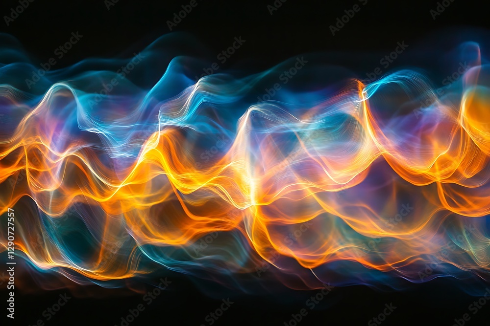 Abstract Energy Waves in Vibrant Colors Abstract Energy Waves in Vibrant Colors