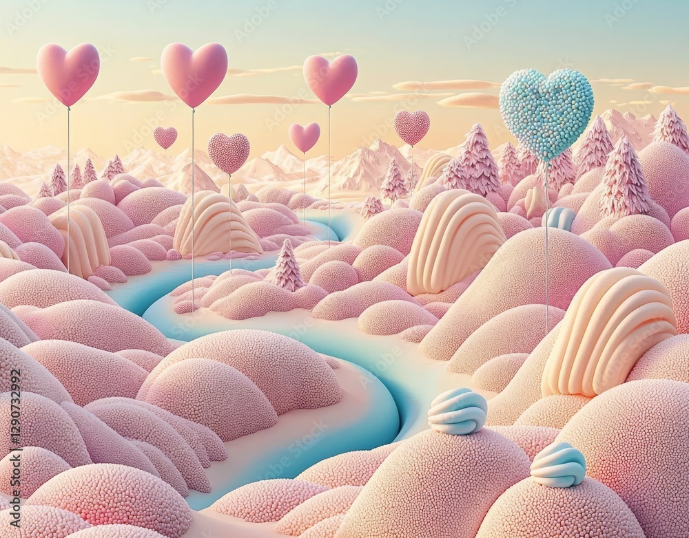 Obraz premium A Whimsical World of Colorful Candies