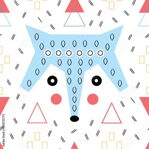Raccoon Pattern - Masked Design