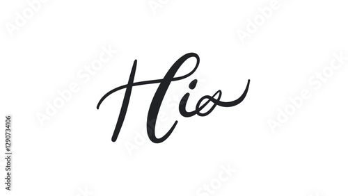His card. Hand drawn quote. Modern brush calligraphy. Isolated on white background