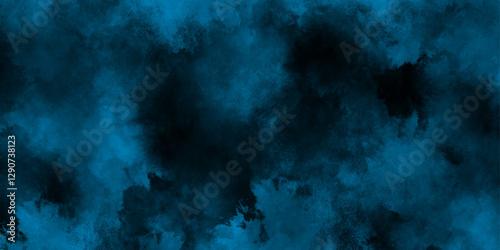 Abstract sapphire night sky textured water color paint illustration, deep blue abstract background with texture,  Blue Watercolor paint effect grunge vintage rough paper texture dark blue background.