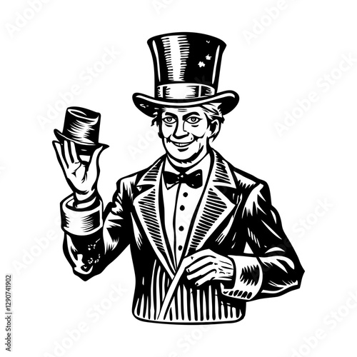 Vintage Circus Performer Illustrations
