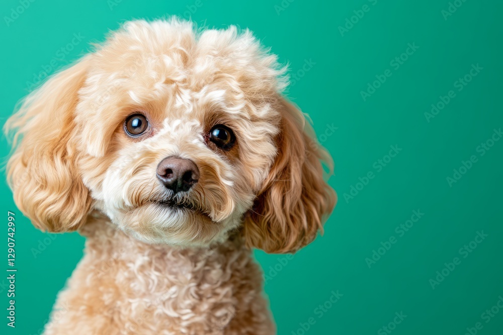 Poodle dog on colorful background, playful and expressive poses. Poodle dog on colorful background, playful and expressive poses.