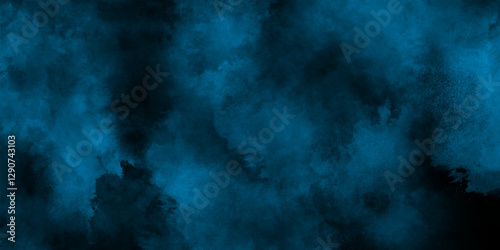 Abstract sapphire night sky textured water color paint illustration, deep blue abstract background with texture,  Blue Watercolor paint effect grunge vintage rough paper texture dark blue background.