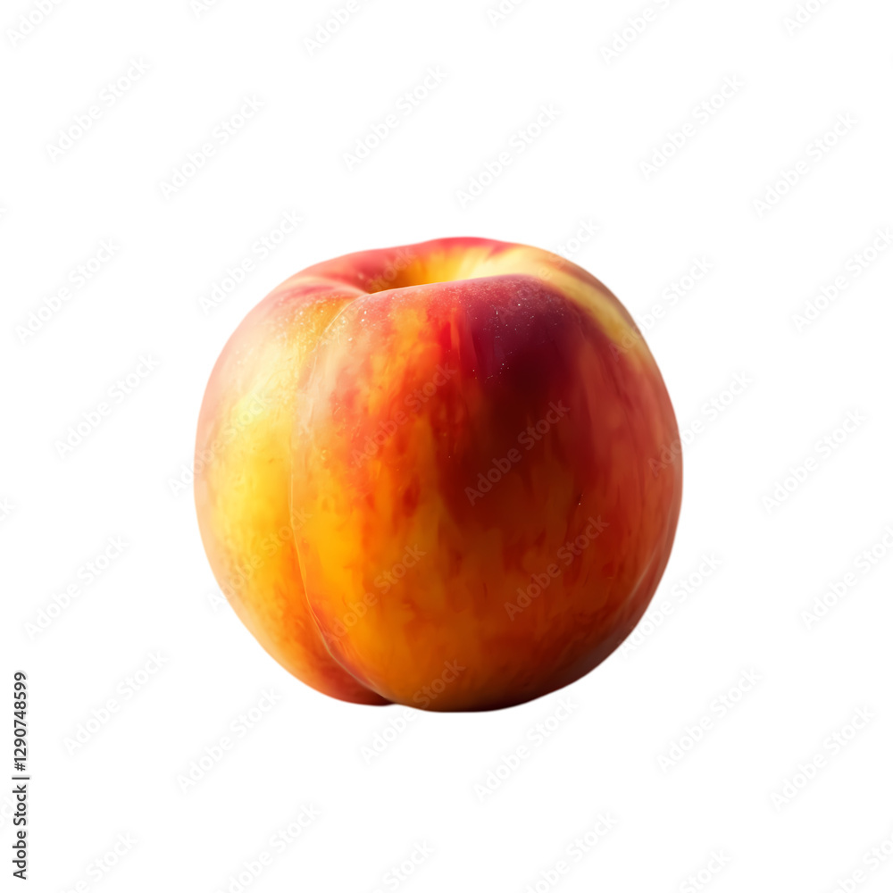 Juicy Peach: Fresh & Ripe isolated on transparent background Juicy Peach: Fresh & Ripe isolated on transparent background