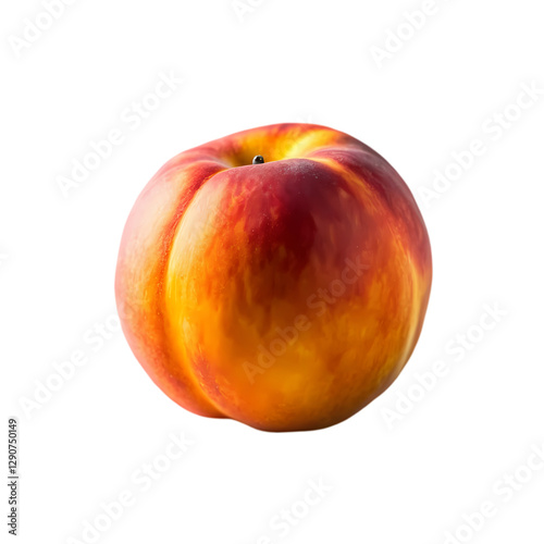 Juicy Nectarine: Fresh Fruit Image isolated on transparent background