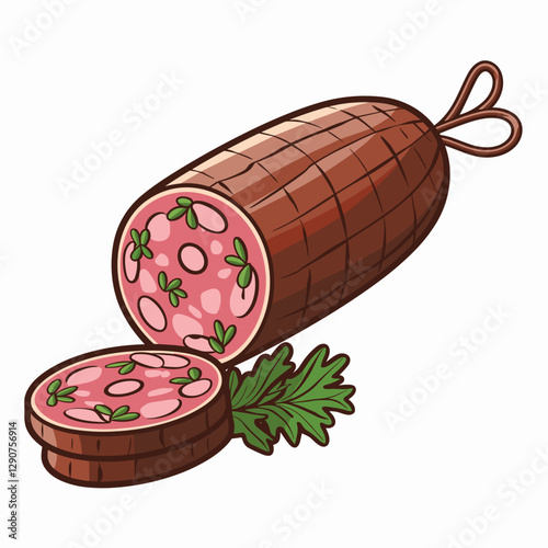 Sliced Salami with Herbs