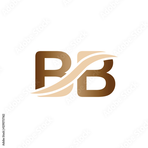 BB logo design. Trendy awesome artistic BB initial based Alphabet icon logo.