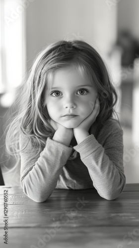 Young Girl Holding Candle With Warm Glow in Cozy Indoor Setting at Night