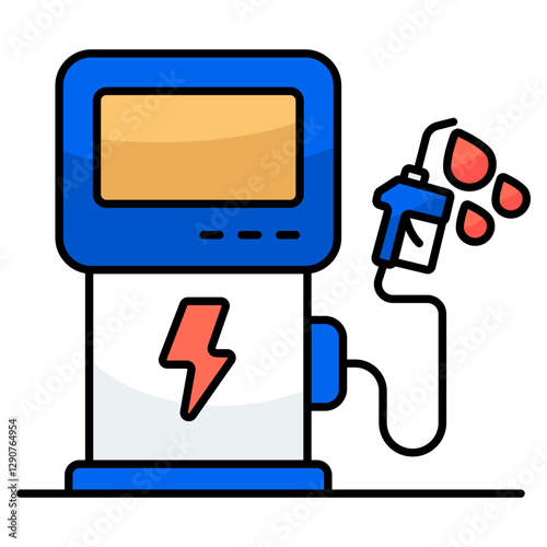 Premium download icon of petrol pump