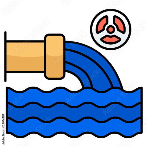 Premium download icon of wastewater