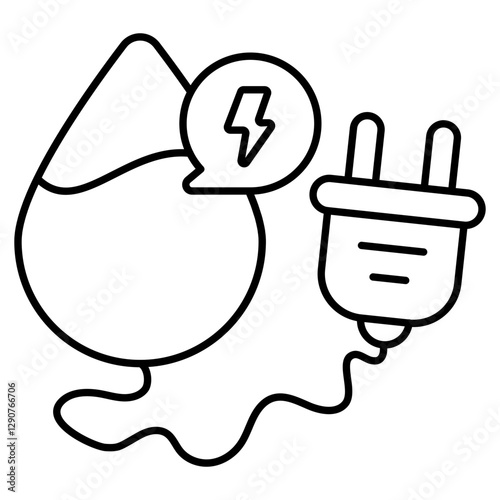Modern design icon of hydro power
