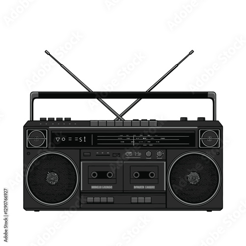 retro radio cassette player