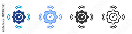 Sensitivity icon set multiple style collection