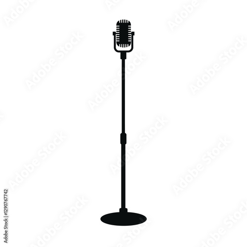 microphone isolated on white