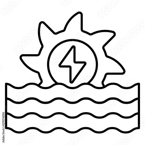 Modern design icon of hydro power