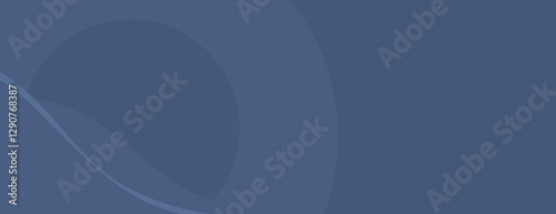 Abstract blue background with smooth curves. The background is blue with a soft, flowing texture, creating a calming blue atmosphere. Wave background vector. Blue background.