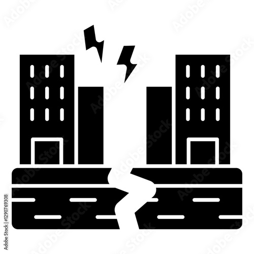 Trendy design icon of earthquake