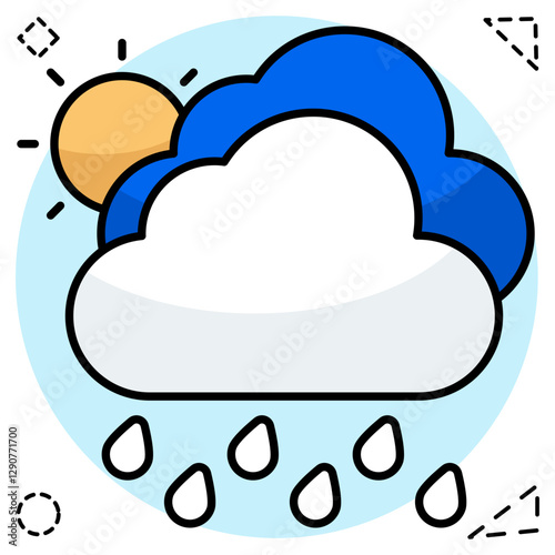 Thunderstorm icon in perfect design