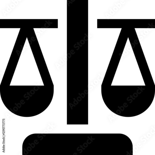 Justice icon featuring scales of justice or a gavel, symbolizing fairness, law, and judicial authority. Ideal for legal, court, and governance themes

