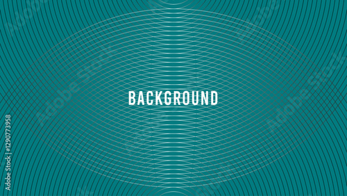 Teal green abstract background with silver gradient circles, blended lines