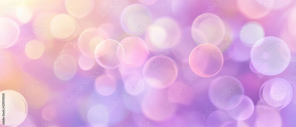 Fototapeta premium Bokeh background with soft pastel colors, blurred lights, and dreamy atmosphere, perfect for creative design, wallpapers, and artistic projects.