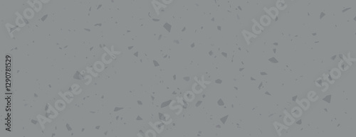 Gray terrazzo background, speckled texture. The background is gray with scattered gray fragments, creating a modern background style. Minimal terrazzo pattern, speckled texture background vector