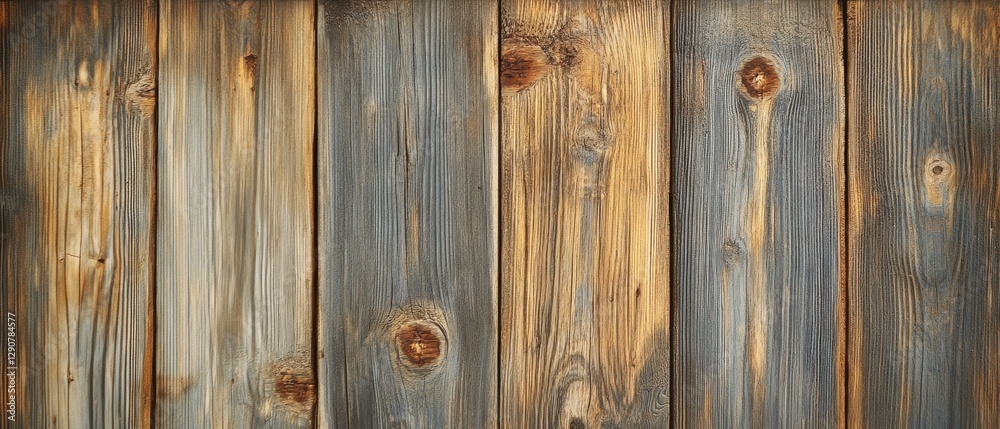Fototapeta premium Wooden texture background, natural grain pattern, rustic aesthetic, weathered planks, ideal for design projects, home decor, and construction themes.
