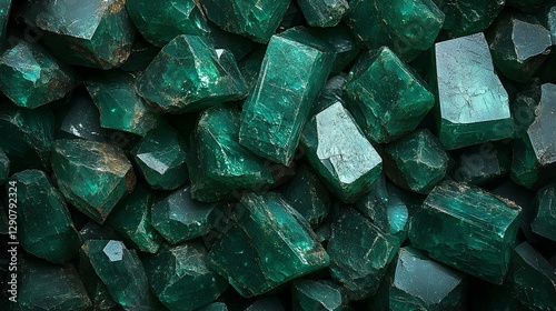 mesmerizing wallpaper featuring a dense, shimmering collection of small, polished emerald gemstones covering the entire frame