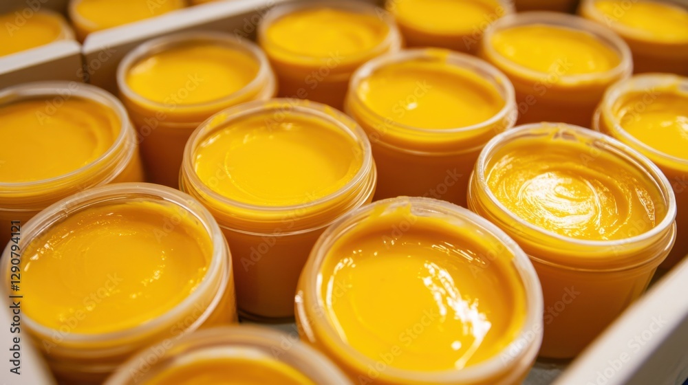 A clean and sterile baby food manufacturing plant with nutritious puree jars A clean and sterile baby food manufacturing plant with nutritious puree jars