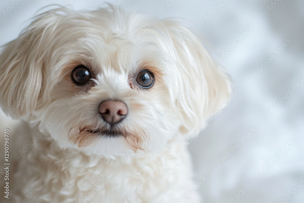 Portrait of a dog on a white background Portrait of a dog on a white background