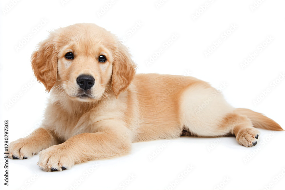 Portrait of a dog on a white background Portrait of a dog on a white background