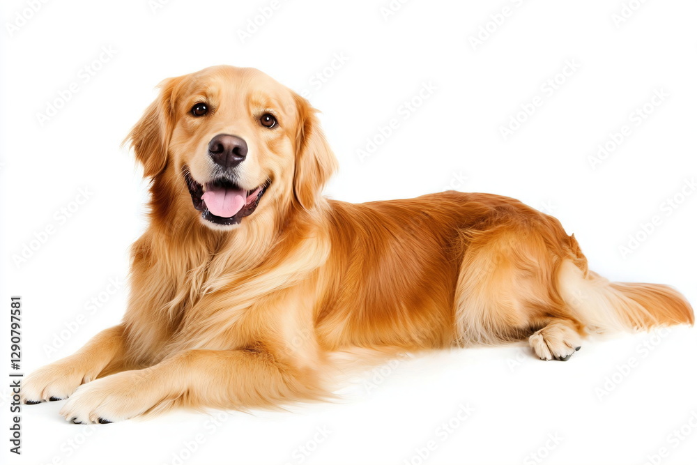 Fototapeta premium Portrait of a dog on a white background