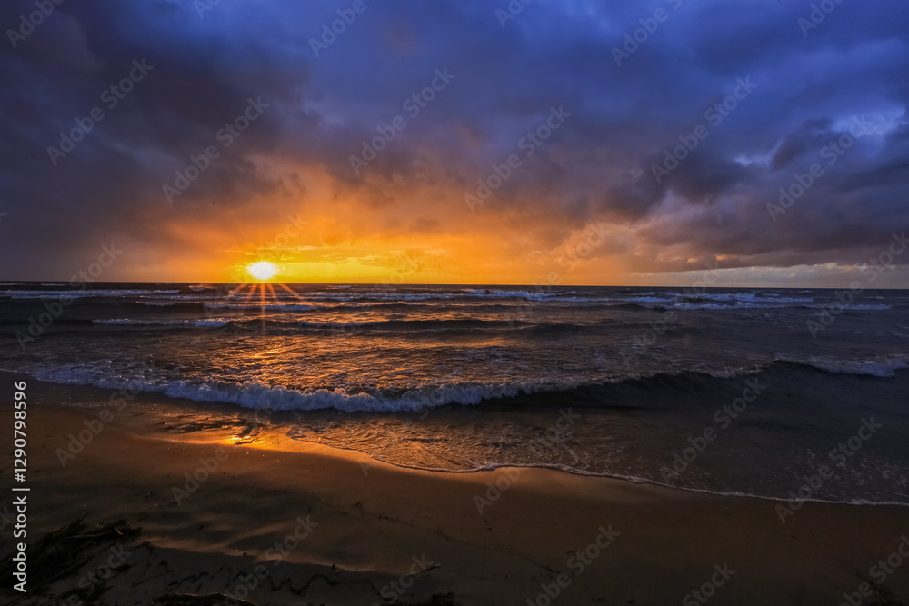 Sunset at the beach Saulkrasti, Latvia Sunset at the beach Saulkrasti, Latvia