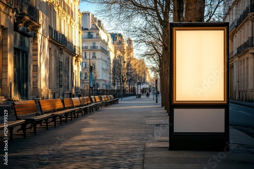 blank street sign