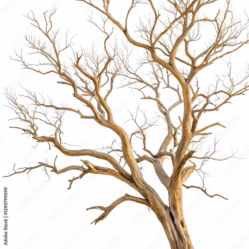 Dry tree branches create stark, yet artistic, composition against crisp white backdrop, evoking sense of peaceful stillness Dry tree branches create stark, yet artistic, composition against crisp white backdrop, evoking sense of peaceful stillness