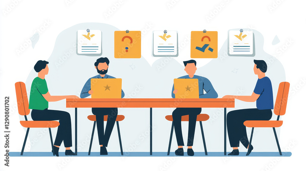 Group of judges jury. Competition judge with score panels at table. Contest jury with rating vector illustration. Competitions vote rating. Professional estimation Group of judges jury. Competition judge with score panels at table. Contest jury with rating vector illustration. Competitions vote rating. Professional estimation