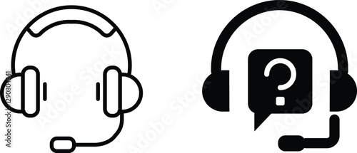 Customer Service Icon Support and Communication Vector