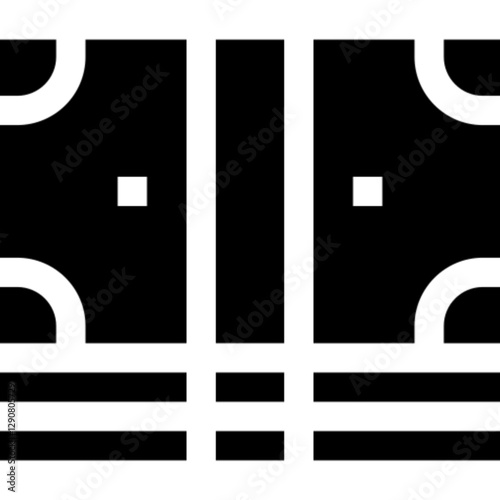 Minimalist money glyph icon in a monochrome vector style. This simple design symbolizes wealth, currency, financial transactions, and banking, making it ideal for fintech, e-commerce, business, and UI