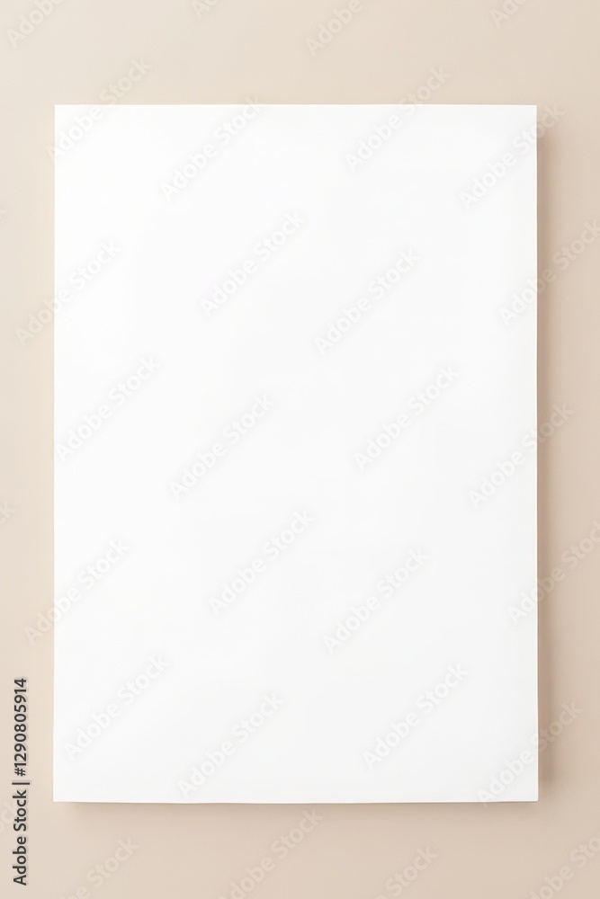 Blank white paper on a wooden surface Blank white paper on a wooden surface