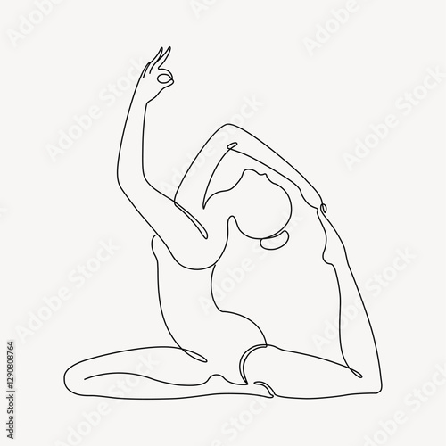 Yoga pose, aesthetic illustration design element vector