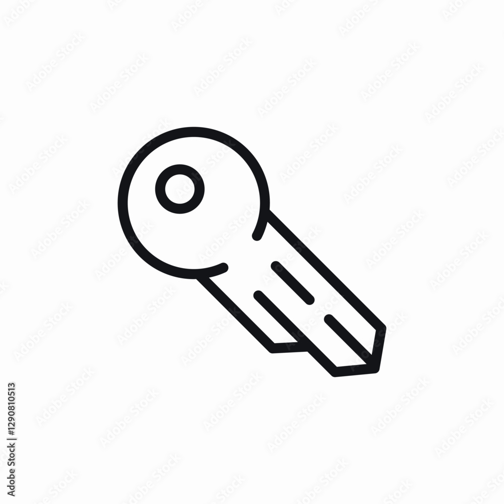 key access security icon vector sign key access security icon vector sign