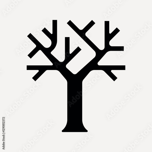 Tree flat icon element vector