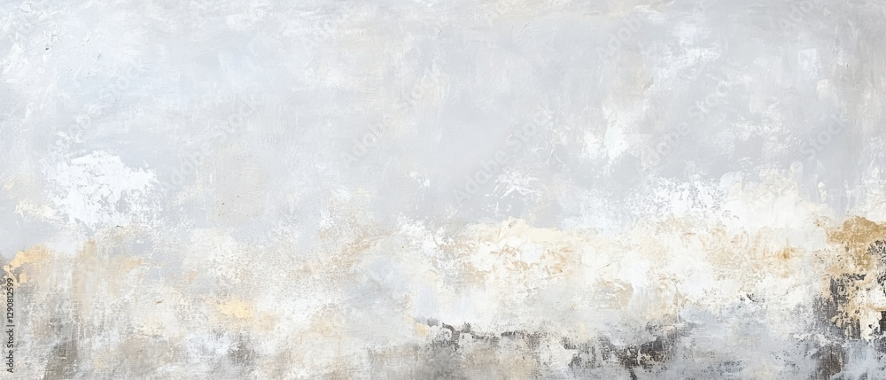 Obraz premium Abstract gray and cream textured background with a hint of gold, perfect for modern art, wallpaper, website design, or creative projects.