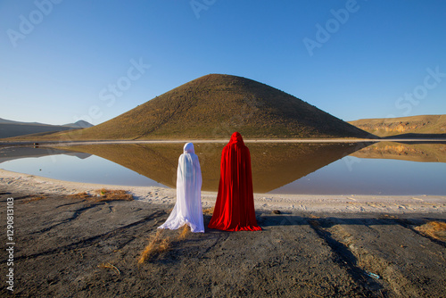 Meke crater lake and its view, Konya photo