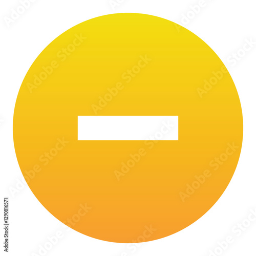 Gradient color icon, illustration for Remove, cancel, page.