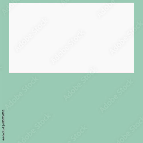 White frame on green background vector