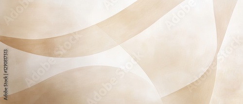Wallpaper Mural Abstract beige background with wavy patterns, soft texture, minimalistic design, light hues, elegant wallpaper for modern interiors and web design. Torontodigital.ca