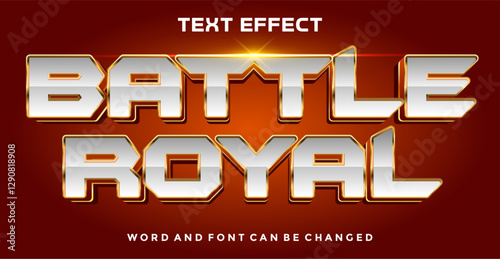 Battle royal editable text effect